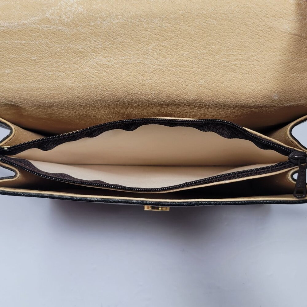 Moscardini Women's Brown Leather Crossbody Bag Made In Italy - Picture 9 of 12